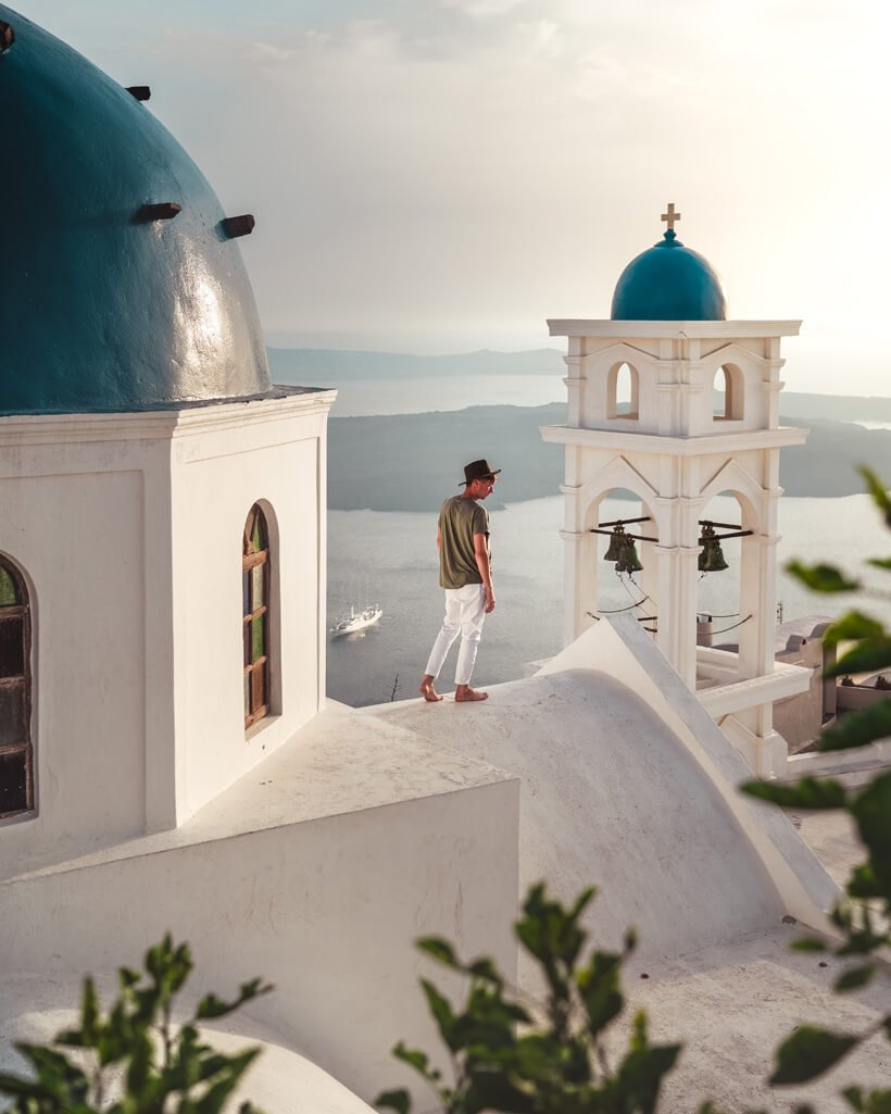 view from church in Imerovigli