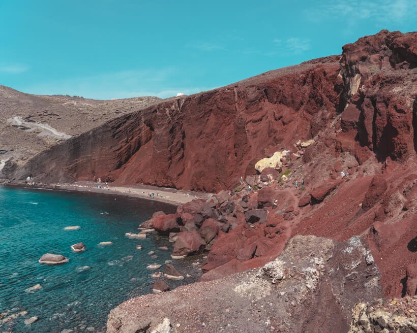 Santorini Red beach