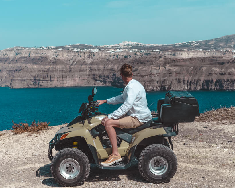 exploring Santorini Island on ATW