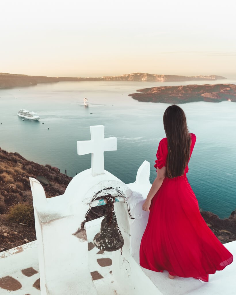 view from the top of church of Agios Ioannis Katiforis