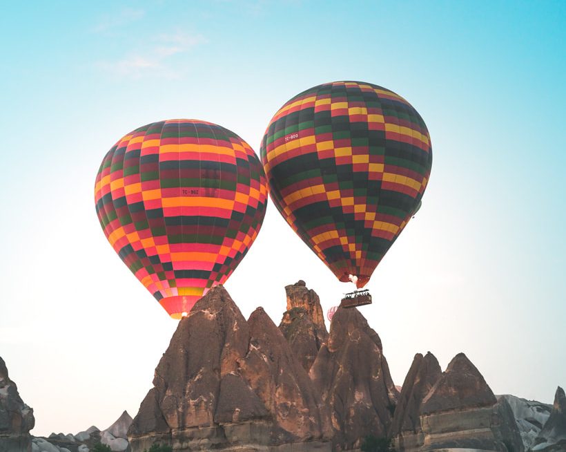 Multi Colored Hot Air Balloons